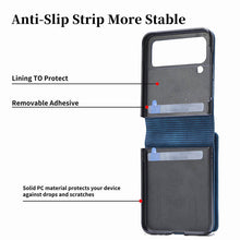 Load image into Gallery viewer, Wallet Case For Samsung Galaxy Z Flip4 Flip3 with Detachable Card Slot Kickstand Zipper - GiftJupiter
