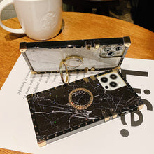 Load image into Gallery viewer, 2021 Luxury Brand Marble Glitter Square Case For Samsung
