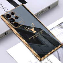 Load image into Gallery viewer, 2022 Luxury Deer Pattern Camera All-inclusive Electroplating Process Case For Samsung S22 S21 Series pphonecover
