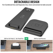 Load image into Gallery viewer, 3-in-1 Wireless Charger With MagSafe For Apple Watch 7 6 SE 5 4 iPhone 13 12 11 XS XR X 8 Airpods Pro
