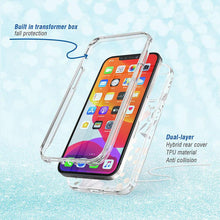 Load image into Gallery viewer, Electroplated Flower Pattern IMD Process Two In One Rugged Cover For iPhone
