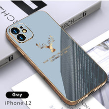 Load image into Gallery viewer, 【Fash⚡Sale】2021 Deer Pattern Camera All-inclusive Electroplating Process iPhone Case
