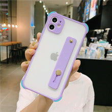 Load image into Gallery viewer, 2021 Lovely Matte Stand Holder Clear Case For iPhone
