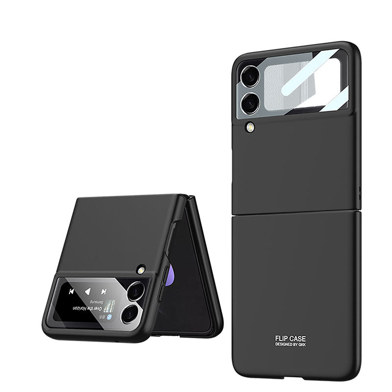 Ultra-Thin Matte Hard Cover For Samsung Galaxy Z Flip 3 5G Case With Back Screen Glass