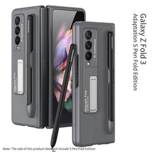 Load image into Gallery viewer, Luxury Leather Cover With Pen Slot Holder For Samsung Galaxy Z Fold 3 5G
