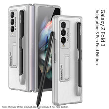 Load image into Gallery viewer, Luxury Leather Cover With Pen Slot Holder For Samsung Galaxy Z Fold 3 5G
