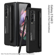 Load image into Gallery viewer, Luxury Leather Cover With Pen Slot Holder For Samsung Galaxy Z Fold 3 5G

