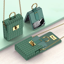 Load image into Gallery viewer, Luxury Leather Mini Phone Bag with Gold Chain For Samsung Galaxy Z Flip4 Flip3 5G - mycasety2023 Mycasety
