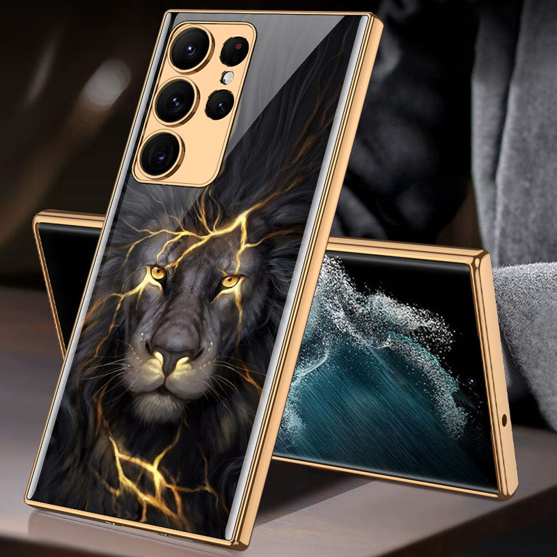 Luxury Marble Pattern Camera All-inclusive Electroplating Process Case For Samsung S23 S22 S21 Ultra Plus
