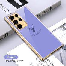 Load image into Gallery viewer, Luxury Deer Pattern Camera All-inclusive Electroplating Process Case For Samsung S23 S22 S21 Ultra Plus
