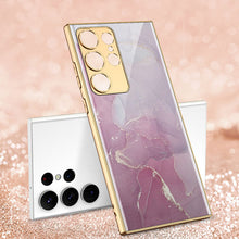 Load image into Gallery viewer, Luxury Marble Pattern Camera All-inclusive Electroplating Process Case For Samsung S23 S22 S21 Ultra Plus
