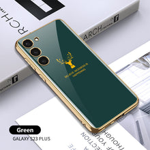 Load image into Gallery viewer, Luxury Deer Pattern Camera All-inclusive Electroplating Process Case For Samsung S23 S22 S21 Ultra Plus
