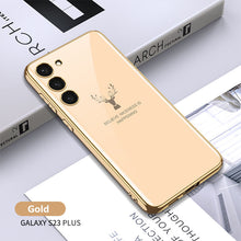 Load image into Gallery viewer, Luxury Deer Pattern Camera All-inclusive Electroplating Process Case For Samsung S23 S22 S21 Ultra Plus
