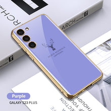 Load image into Gallery viewer, Luxury Deer Pattern Camera All-inclusive Electroplating Process Case For Samsung S23 S22 S21 Ultra Plus
