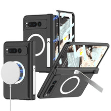 Load image into Gallery viewer, Magnetic Magsafe All-inclusive Invisible Bracket Phone Case For Google Pixel Fold With Back Screen Protector
