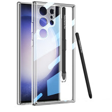 Load image into Gallery viewer, Transparent Protective Phone Case With Pen Box &amp; Stylus For Samsung Galaxy S24 Ultra Plus

