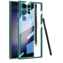 Load image into Gallery viewer, Transparent Protective Phone Case With Pen Box &amp; Stylus For Samsung Galaxy S24 Ultra Plus
