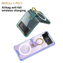 Load image into Gallery viewer, Galaxy Z Flip3 Flip4 Magnetic MagSafe Airbag Anti-fall Wireless Charging Phone Case
