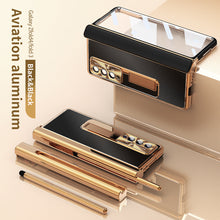 Load image into Gallery viewer, Aluminum Alloy Frame Magnetic Bracket All-Inclusive Electroplating Phone Case For Samsung Galaxy Z Fold3 Fold4 5G
