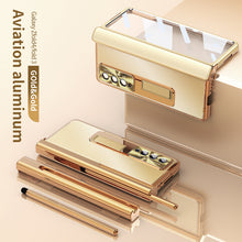 Load image into Gallery viewer, Aluminum Alloy Frame Magnetic Bracket All-Inclusive Electroplating Phone Case For Samsung Galaxy Z Fold3 Fold4 5G
