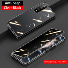 Load image into Gallery viewer, Samsung Galaxy Z Fold3 Fold4 Magnetic Double-Sided Protection Tempered Glass Aluminum Frame Phone Case
