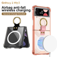 Load image into Gallery viewer, Galaxy Z Flip3 Flip4 Magnetic MagSafe Airbag Anti-fall Wireless Charging Phone Case
