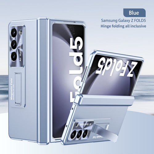 Electroplated Magnetic Hinge All-inclusive Protective Phone Case For Samsung Galaxy Z Fold3 Fold4 Fold5 - mycasety2023 Mycasety