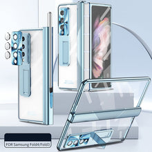 Load image into Gallery viewer, Luxury Transparent Plating Cover Magnetic Hinge Phone Case For Samsung Galaxy Z Fold3 Fold4 5G
