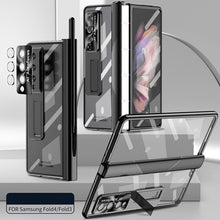 Load image into Gallery viewer, Luxury Transparent Plating Cover Magnetic Hinge Phone Case For Samsung Galaxy Z Fold3 Fold4 5G
