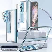 Load image into Gallery viewer, Luxury Transparent Plating Magnetic Hinge Phone Case For Samsung Galaxy Z Fold3 Fold4 5G

