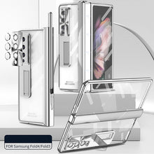 Load image into Gallery viewer, Luxury Transparent Plating Cover Magnetic Hinge Phone Case For Samsung Galaxy Z Fold3 Fold4 5G
