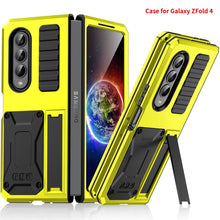 Load image into Gallery viewer, Samsung Galaxy Z Fold4 5G Case Aluminum Alloy Metal Heavy Duty Protection Stand Back Cover for Samsung Z Fold4 Capa
