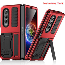 Load image into Gallery viewer, Samsung Galaxy Z Fold4 5G Case Aluminum Alloy Metal Heavy Duty Protection Stand Back Cover for Samsung Z Fold4 Capa
