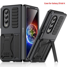 Load image into Gallery viewer, Samsung Galaxy Z Fold4 5G Case Aluminum Alloy Metal Heavy Duty Protection Stand Back Cover for Samsung Z Fold4 Capa
