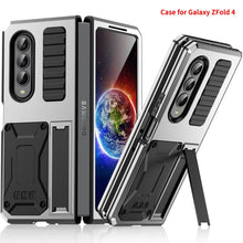 Load image into Gallery viewer, Samsung Galaxy Z Fold4 5G Case Aluminum Alloy Metal Heavy Duty Protection Stand Back Cover for Samsung Z Fold4 Capa
