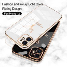 Load image into Gallery viewer, 2021 Luxury Deer Pattern Camera All-inclusive Electroplating Process Case For iPhone
