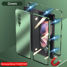 Load image into Gallery viewer, Samsung Galaxy Z Fold3 Fold4 Magnetic Brushed Metal Anti-fall Protective Cover
