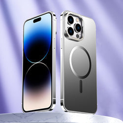 Magnet Magnetic Case Wireless Charge For IPhone 14 Pro Max Case 14 TPU Cover Shockproof Metal Frame Phone Case - mycasety2023 Mycasety