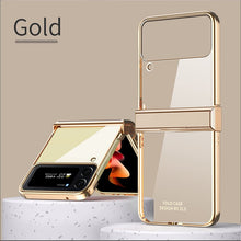 Load image into Gallery viewer, Hinge Case for Samsung Galaxy Z Flip 4 5G Case Full Protection Plating Transparent
