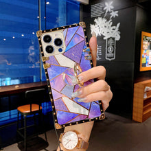 Load image into Gallery viewer, 2021 Luxury Rhombus Pattern Ring Holder Protective Case With Wristband For iPhone &amp; Smasung
