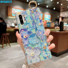 Load image into Gallery viewer, Oil Painting Flower Samsung Phone Case With Wristband &amp; Lanyard - mycasety2023 Mycasety
