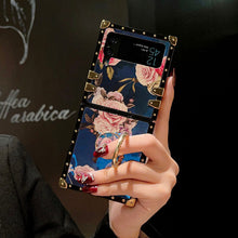 Load image into Gallery viewer, Stylish French Style Flower Ring Phone Case for Samsung Galaxy Z Flip4 Flip3 5G pphonecover
