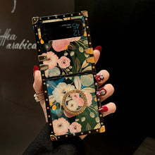 Load image into Gallery viewer, Stylish French Style Flower Ring Phone Case for Samsung Galaxy Z Flip4 Flip3 5G pphonecover
