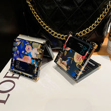 Load image into Gallery viewer, Stylish French Style Flower Ring Phone Case for Samsung Galaxy Z Flip4 Flip3 5G pphonecover
