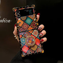 Load image into Gallery viewer, Retro Boho Style Ring Case With Lanyard for Samsung Galaxy Z Flip3 Flip4 5G pphonecover
