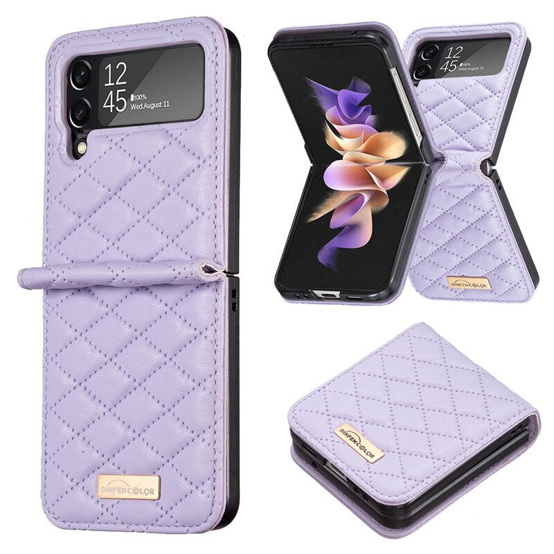 Leather Cover for Samsung Galaxy Z Flip4 5G