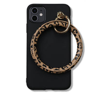 Load image into Gallery viewer, Luxury Fashion Leopard Print Wristband Soft Silicone Phone Case For iPhone
