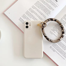 Load image into Gallery viewer, Luxury Fashion Leopard Print Wristband Soft Silicone Phone Case For iPhone

