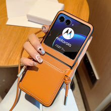Load image into Gallery viewer, Luxury Simple Business Crossbody Lanyard Card Holder Phone Case For Motorola Razr 40 - mycasety2023 Mycasety
