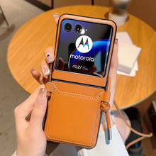 Load image into Gallery viewer, Luxury Simple Business Crossbody Lanyard Card Holder Phone Case For Motorola Razr 40 - mycasety2023 Mycasety
